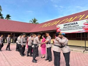 Kapolres Paniai Hadiri Sertijab Karo Ops dan Dirlantas serta Pengukuhan Kabidpropam Polda Papua Tengah