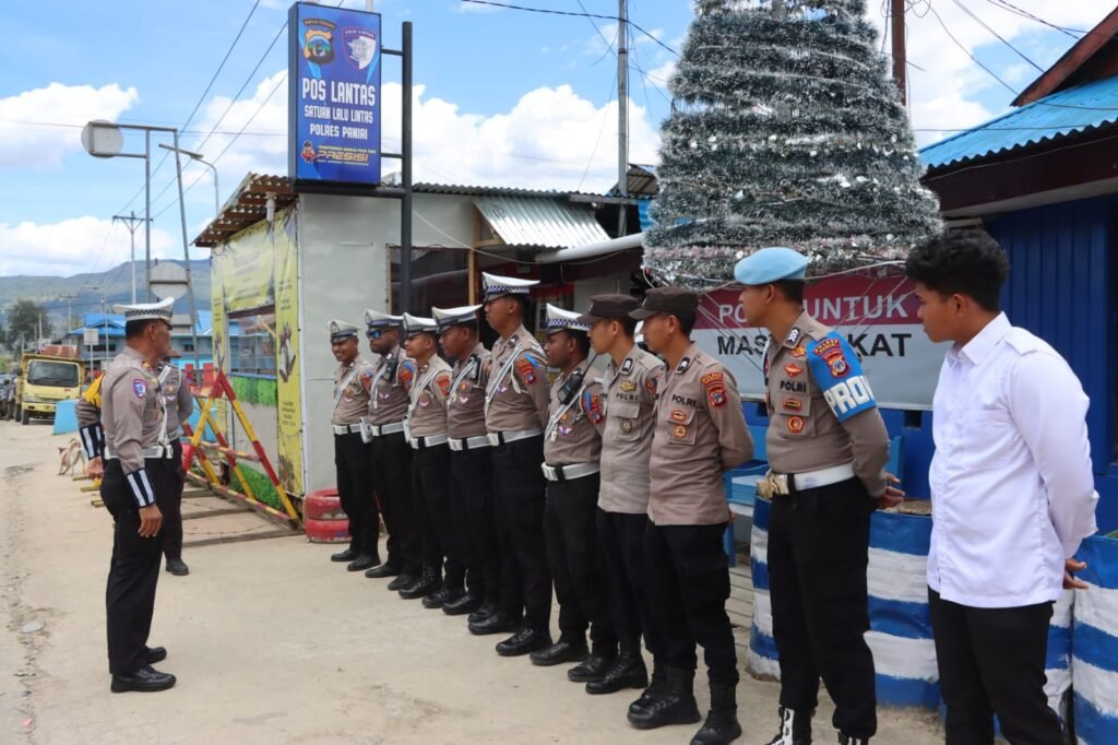 Polres Paniai Gelar Razia Operasi Keselamatan Noken 2026 di Pos Lantas Madi