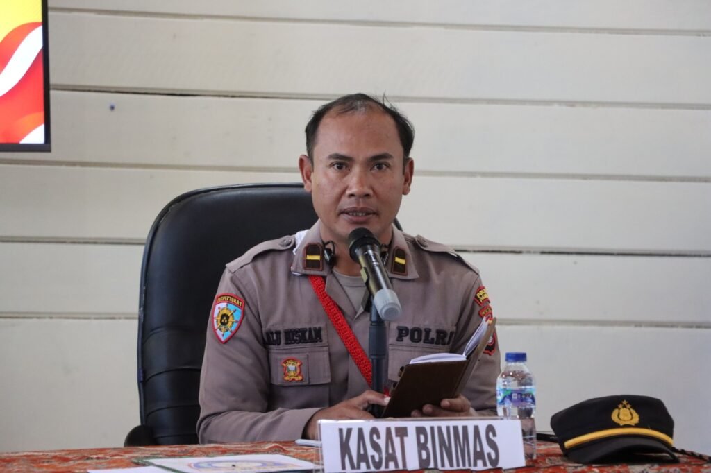 Kapolres Paniai Tekankan Konsistensi Komunikasi, Anev Bhabinkamtibmas Digelar di Mako Polres