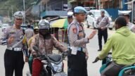 Polres Paniai Gelar Razia Operasi Keselamatan Noken 2026 di Pos Lantas Madi