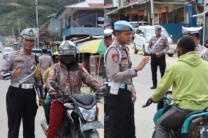 Polres Paniai Gelar Razia Operasi Keselamatan Noken 2026 di Pos Lantas Madi