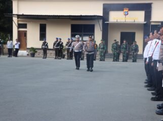 Polda dan Polres Nabire Gelar Apel Pasukan Operasi Keselamatan Noken 2026