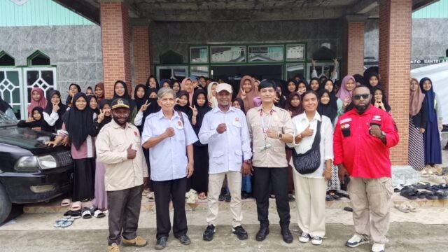 Wakil Ketua I BMP RI Papua Tengah Hadiri Silaturahmi HUT ke-18 Gerindra, Sembako Disalurkan ke Pesantren APIK Nabire