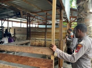 Polsek Nabire Kota Bubarkan Judi Togel di Belakang Pertokoan Oyehe