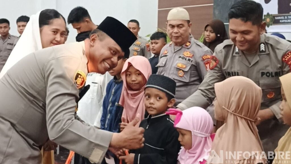 Kapolres Nabire Gelar Buka Puasa Bersama dan Santuni Anak Yatim Piatu, Perkuat Silaturahmi di Bulan Ramadan 1447 H