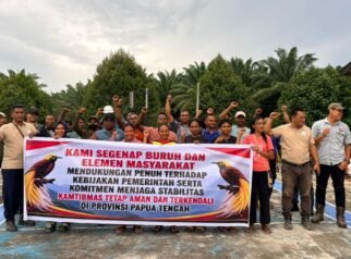 Jelang May Day 2026, Ribuan Karyawan PT Nabire Baru Komitmen Jaga Kamtibmas di Papua Tengah