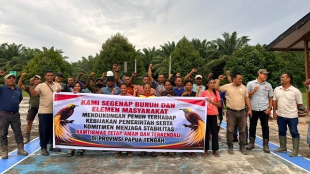 Jelang May Day 2026, Ribuan Karyawan PT Nabire Baru Komitmen Jaga Kamtibmas di Papua Tengah