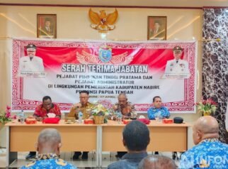 Pejabat OPD dan 10 Kepala Distrik di Nabire Disertijabkan, Ini Pesan Wabup