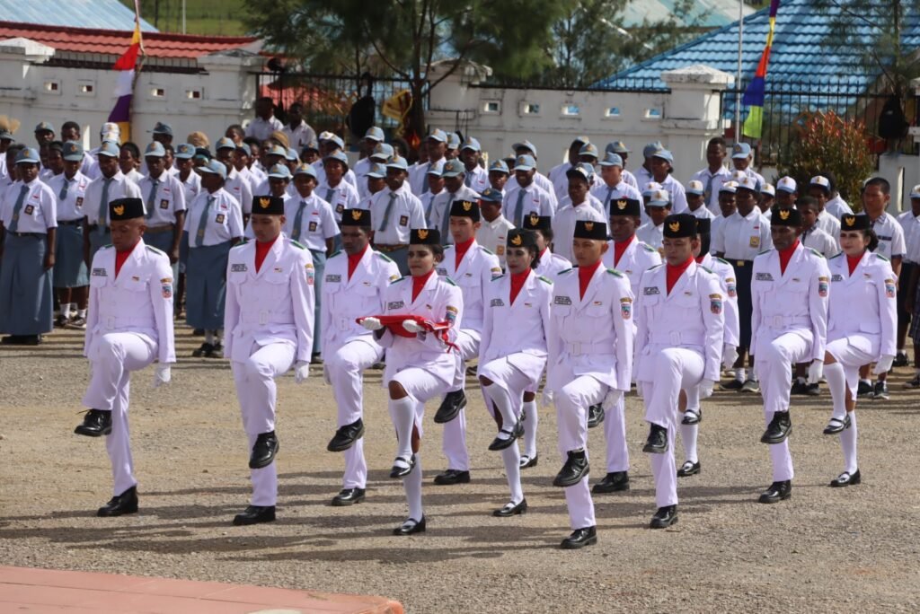 Upacara Hardiknas di Paniai Berlangsung Khidmat, Polres Pastikan Keamanan Tetap Kondusif