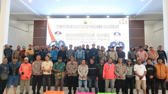 Kapolres Nabire Temui Komunitas Ojek, Ini yang Dibahas