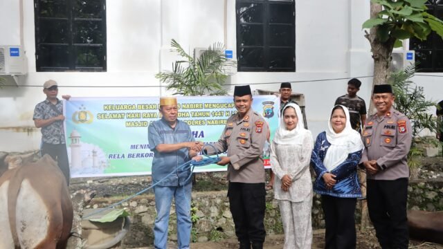 Polres Nabire Gelar Penyembelihan Hewan Kurban dan Santuni Anak Yatim Piatu di Hari Raya Idul Adha 1447 H