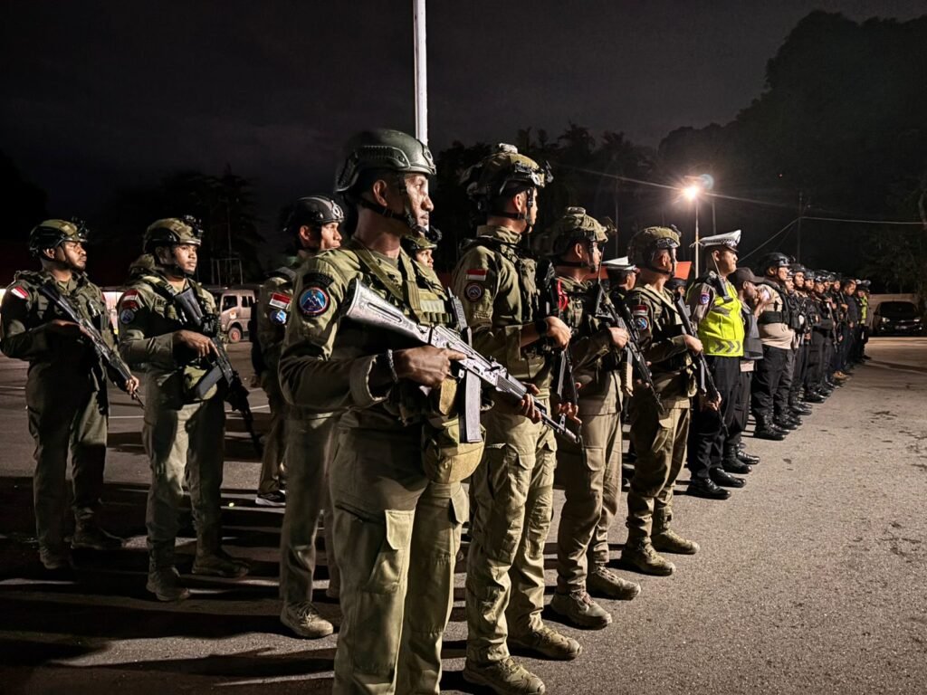 88 Personel Gabungan Turun ke Jalan, Polisi Sisir Titik Rawan Begal di Nabire