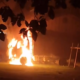 Truk Terparkir Tiba-tiba Terbakar di Putaran 1 Kalibobo Nabire, Kobaran Api Sempat Bikin Warga Cemas
