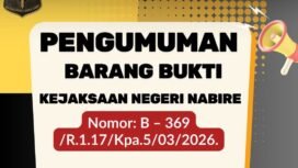Kejari Nabire Umumkan 13 Motor Barang Bukti Tak Bertuan, Warga Diminta Cek Kepemilikan