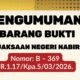 Kejari Nabire Umumkan 13 Motor Barang Bukti Tak Bertuan, Warga Diminta Cek Kepemilikan