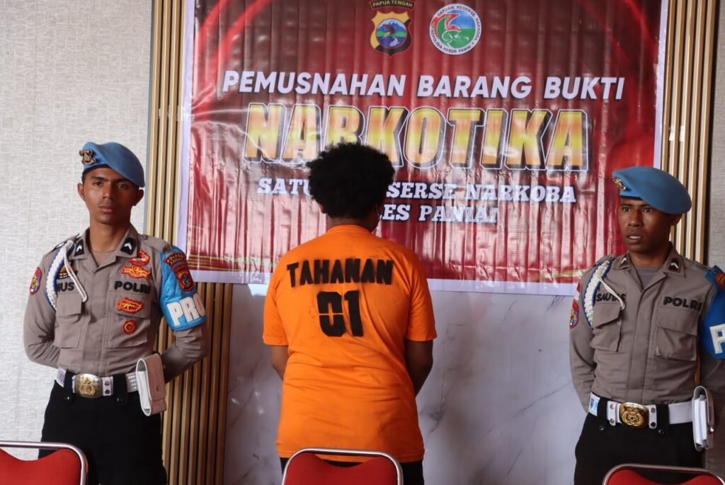 Ganja dan Puluhan Botol Alkohol Dimusnahkan, Polres Paniai Tegaskan Tidak Ada Ruang bagi Narkoba