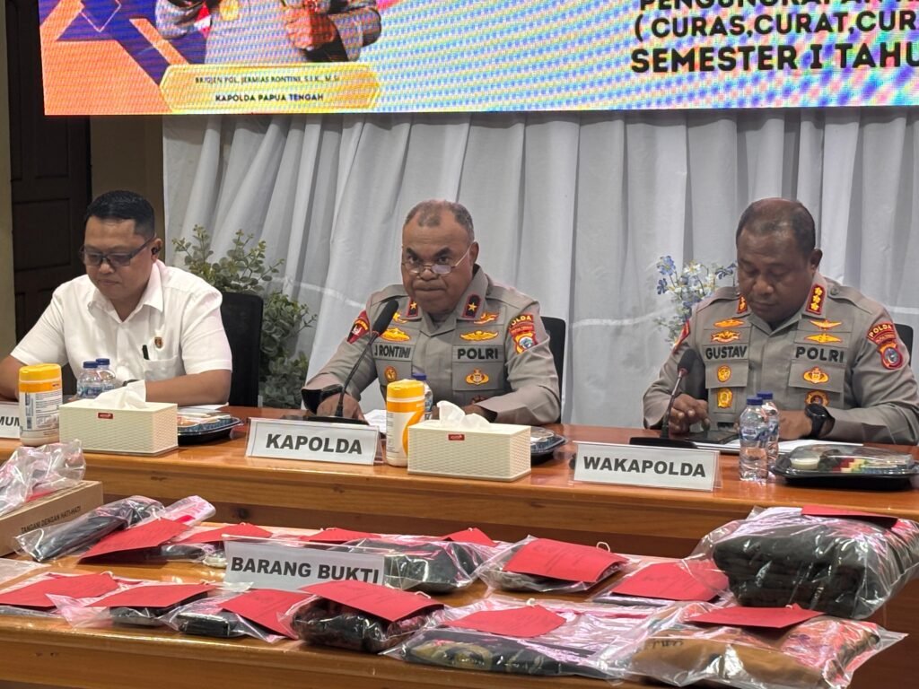 Polda Papua Tengah Sikat Pelaku Begal dan Curanmor, 307 Kasus Berhasil Diungkap