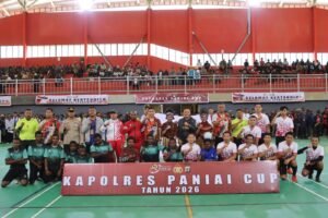 Kapolres Cup 2026 Resmi Dibuka di Paniai, 45 Tim Futsal dan Voli Ramaikan Turnamen Hari Bhayangkara ke-80