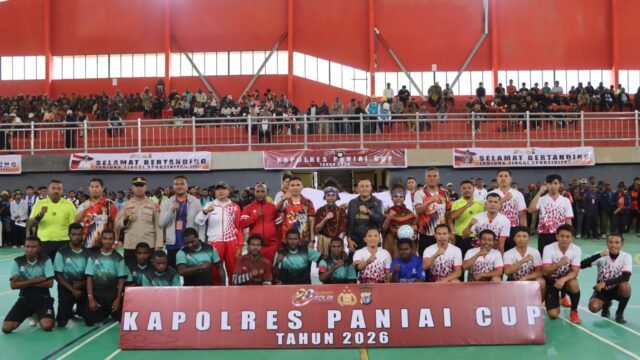 Kapolres Cup 2026, Polres Paniai, Hari Bhayangkara ke-80, Turnamen Futsal Paniai, GOR Odiyai Paniai,