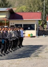 Wakapolres Paniai Tekankan Disiplin dan Semangat Personel Jelang Hari Bhayangkara ke-80