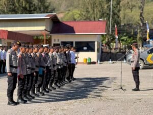 Wakapolres Paniai Tekankan Disiplin dan Semangat Personel Jelang Hari Bhayangkara ke-80