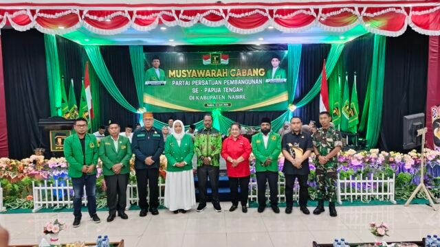 Mesak Magai Hadiri Muscab PPP Papua Tengah, Tekankan Sinergi untuk Kemajuan Daerah