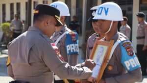 Tegakkan Disiplin Organisasi, Polres Paniai Resmi PTDH Bripka Shiltiel Valdo Danomira