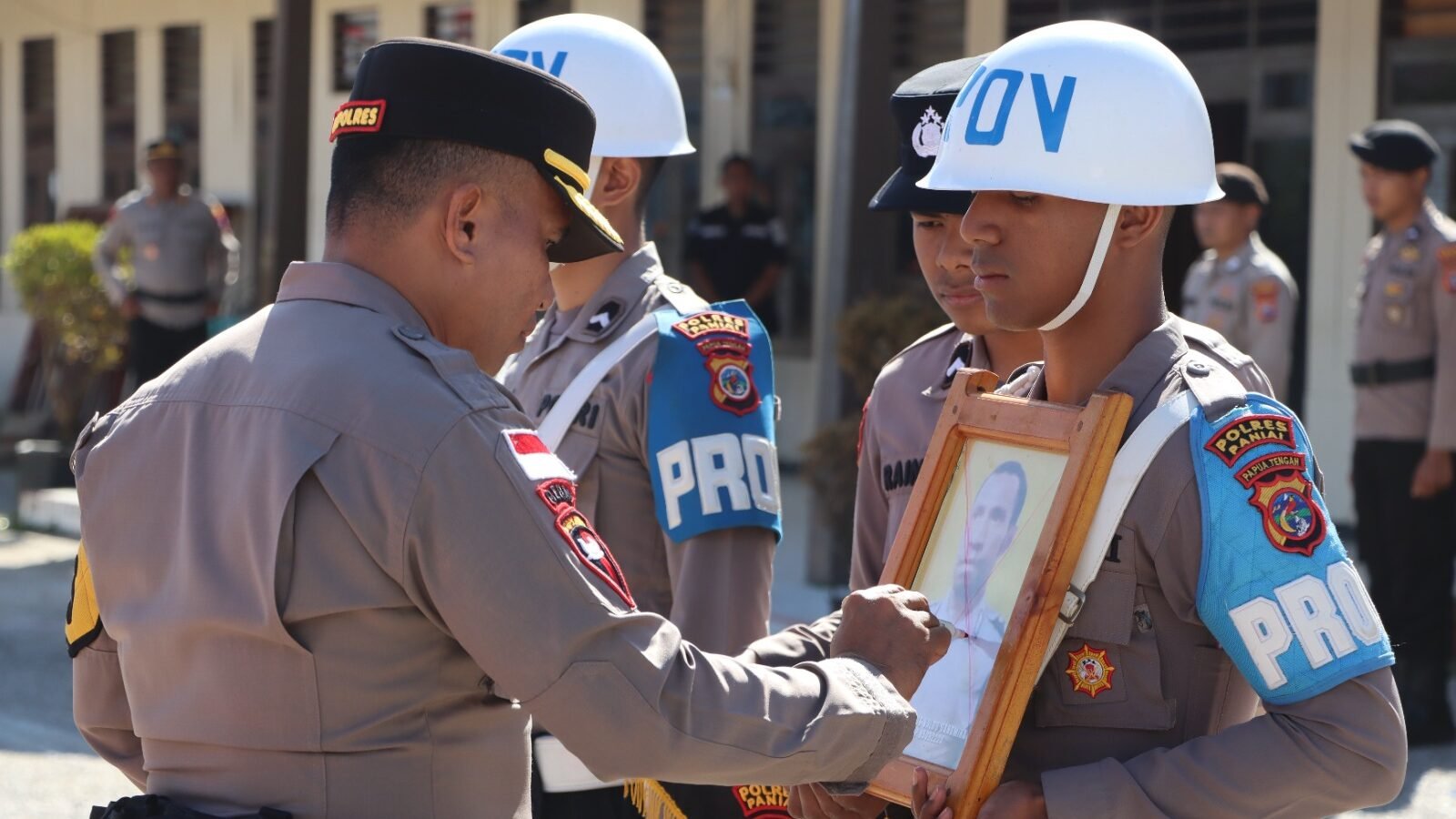 Tegakkan Disiplin Organisasi, Polres Paniai Resmi PTDH Bripka Shiltiel Valdo Danomira