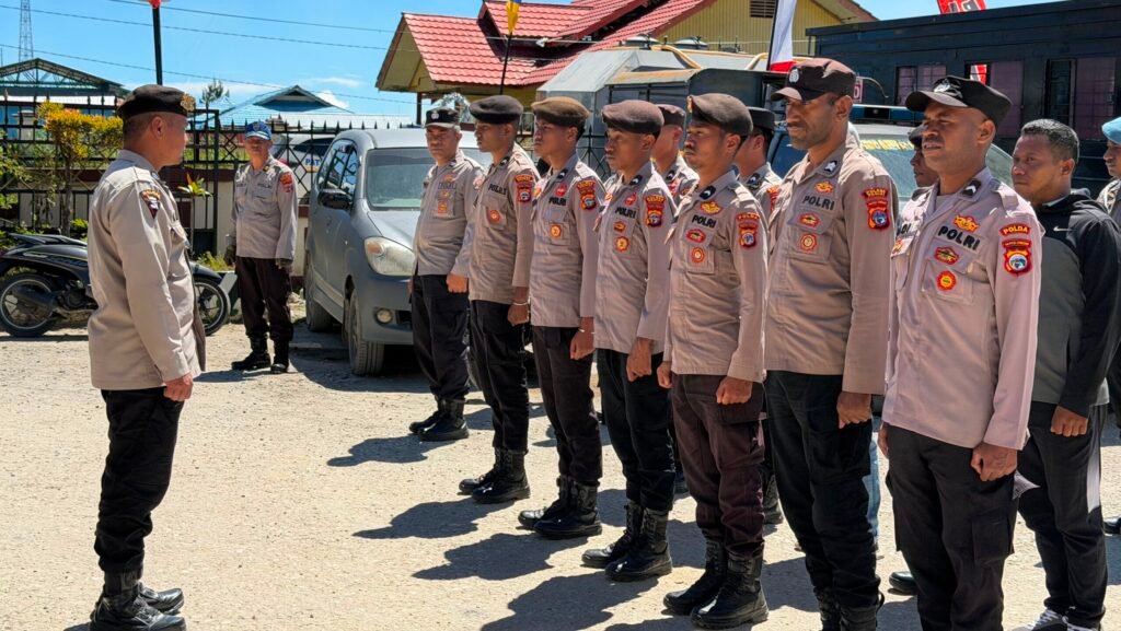 Polres Paniai Gelar Serah Terima Piket Fungsi, Perkuat Kesiapsiagaan Personel Jaga Kamtibmas
