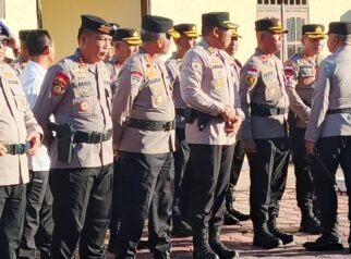 Kapolres Paniai Hadiri Upacara Sertijab Pejabat Utama dan Kapolres