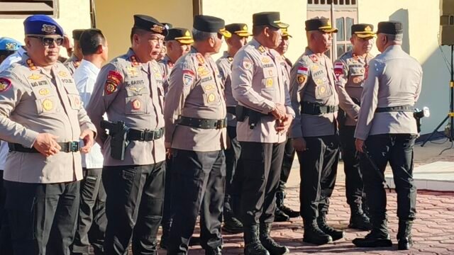 Kapolres Paniai Hadiri Upacara Sertijab Pejabat Utama dan Kapolres