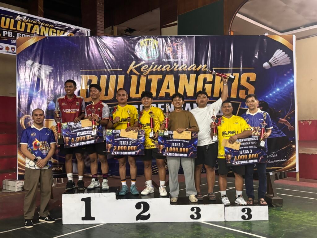 PB Gorengan Cup I 2026 Resmi Ditutup, Berikut Daftar Lengkap Para Juara Kejuaraan Bulutangkis Se-Kabupaten Nabire
