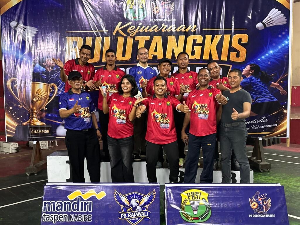 PB Gorengan Cup I 2026 Resmi Ditutup, Berikut Daftar Lengkap Para Juara Kejuaraan Bulutangkis Se-Kabupaten Nabire