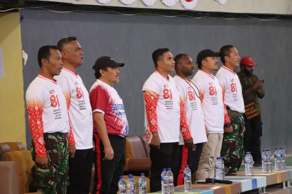 Turnamen Futsal Antar OPD, OKP, dan Instansi Vertikal Resmi Dibuka, Meriahkan HUT Ke-81 Kemerdekaan RI di Paniai