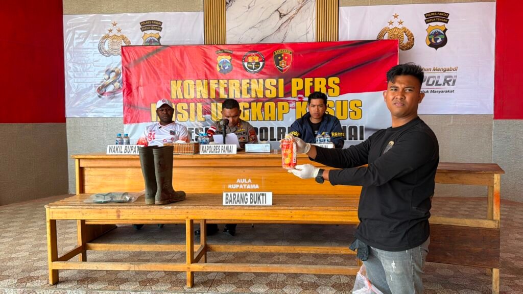 Polres Paniai Ungkap Kasus Penikaman dalam Waktu Kurang dari 1×24 Jam