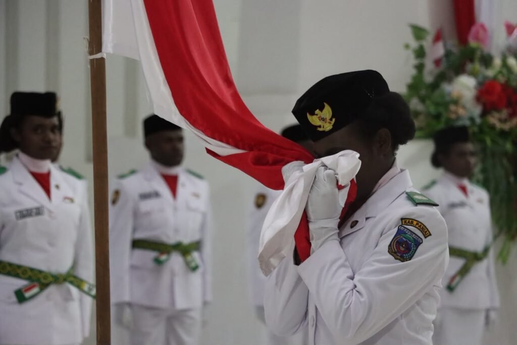 Pengukuhan Paskibra Paniai Sukses Digelar, TNI-Polri Siap Amankan Puncak HUT RI ke-81