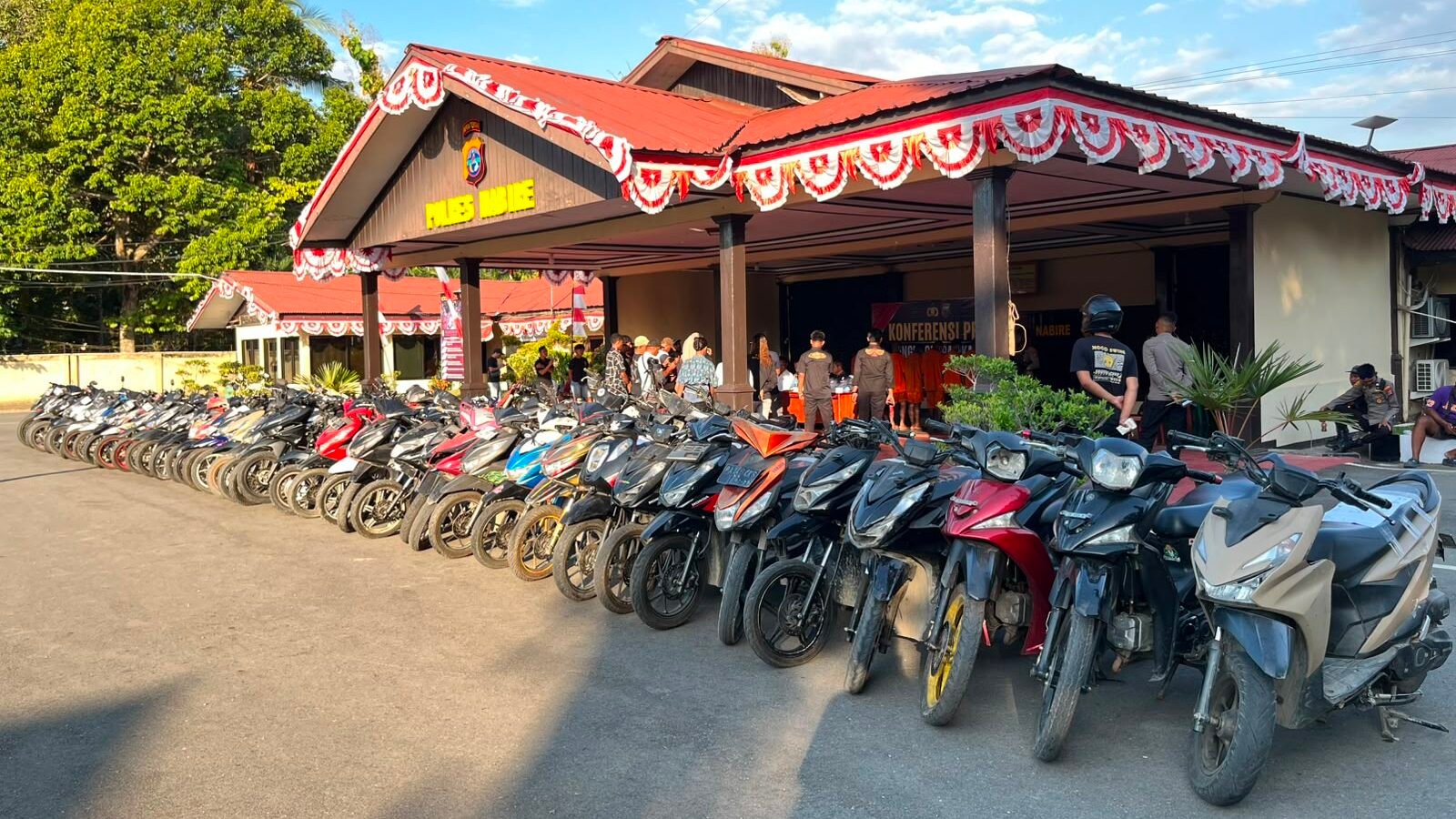 Polres Nabire Ungkap 8 Kasus Curas, Amankan 7 Pelaku dan 62 Sepeda Motor