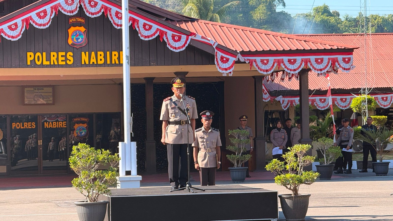 Polres Nabire Gelar Upacara Peringatan Hari Juang Polri