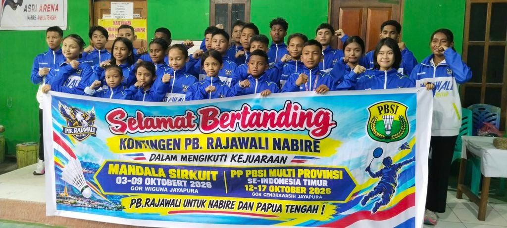 PB Rajawali Nabire Kirim 26 Atlet ke Kejuaraan Bulutangkis Jayapura