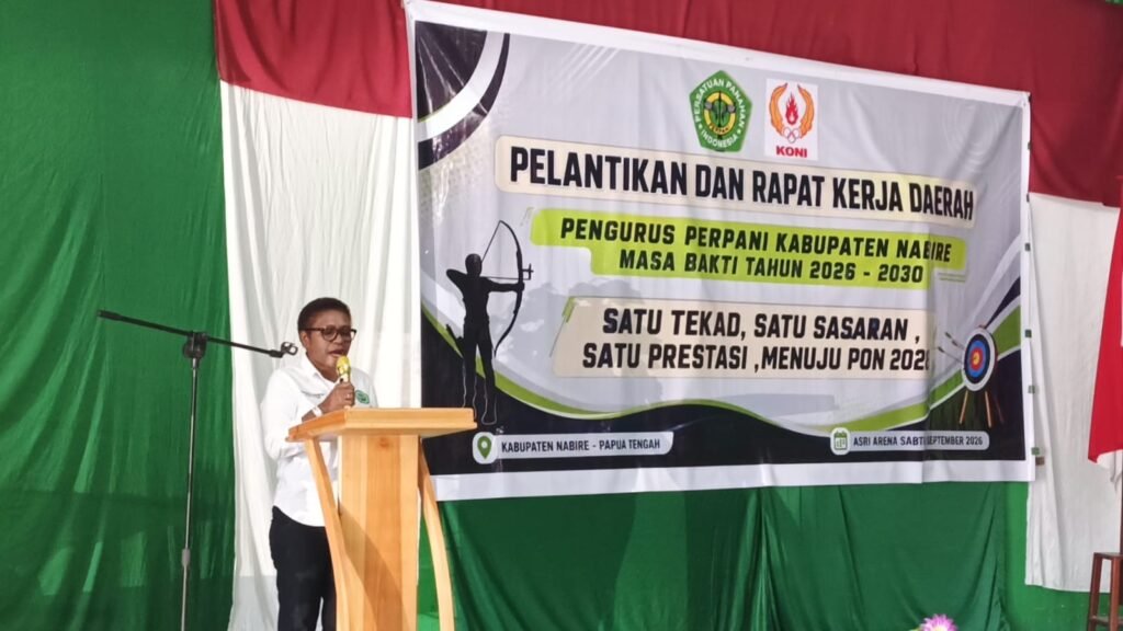 Pengurus Perpani Nabire Masa Bakti 2026-2030 Resmi Dilantik, Bidik Prestasi Menuju PON 2028