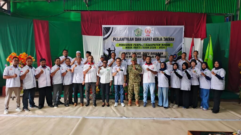 Pengurus Perpani Nabire Masa Bakti 2026-2030 Resmi Dilantik, Bidik Prestasi Menuju PON 2028