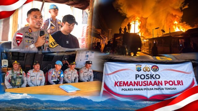 Polres Paniai Kerahkan 80 Personel, Dampingi Ratusan Warga Terdampak
