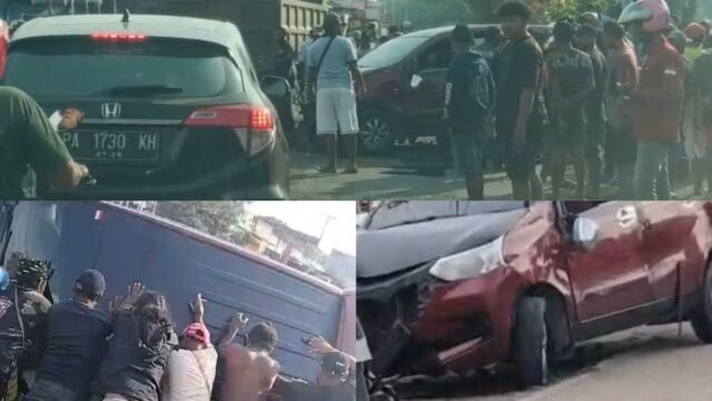 Kecelakaan Avanza dan Yamaha Jupiter Z di Jalan Yos Sudarso Nabire