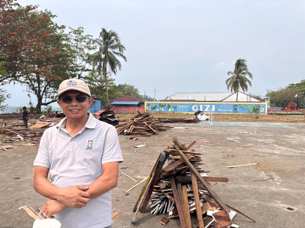Taman Gizi Disiapkan Jadi Pusat Kuliner, Pemkab Nabire Bersihkan Area