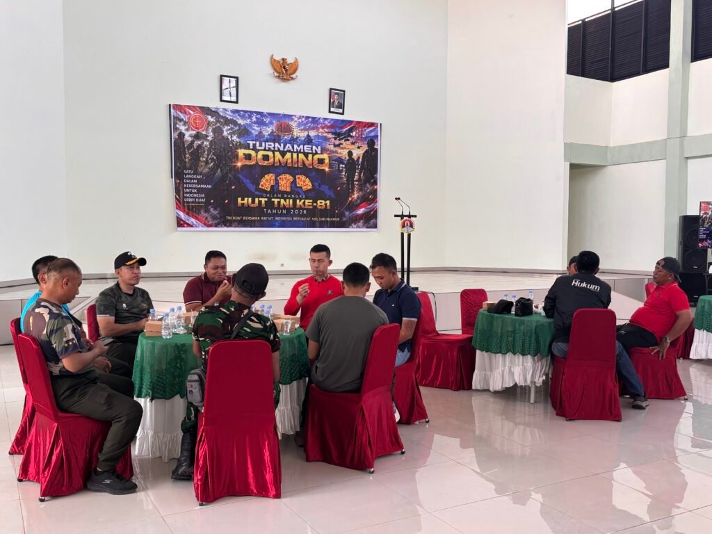 Turnamen Domino HUT TNI ke-81 di Nabire Diikuti 104 Tim