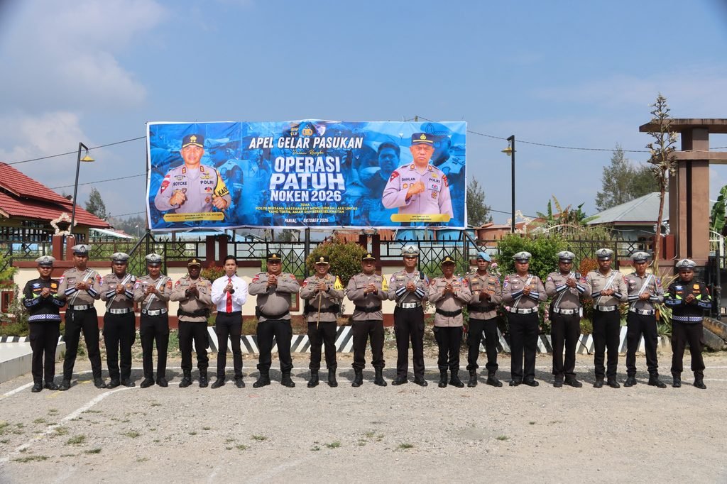 Gelar Pasukan Operasi Patuh Noken 2026 di Paniai: Kedepankan Pelayanan dan Keteladanan Aparat
