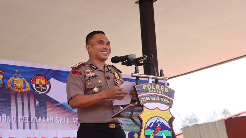 Wujudkan Pelayanan Prima, Kapolres Paniai Resmikan Gedung Pelayanan Satu Atap “Dharma Ksatria”Polres Paniai