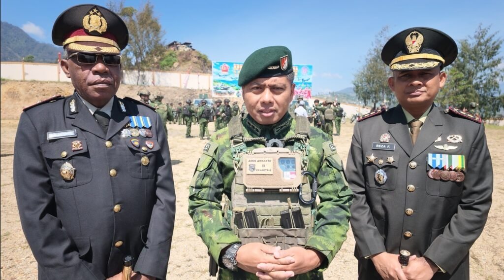 HUT Ke-81 TNI, Kodim Intan Jaya Ajak Warga Bahu-Membahu