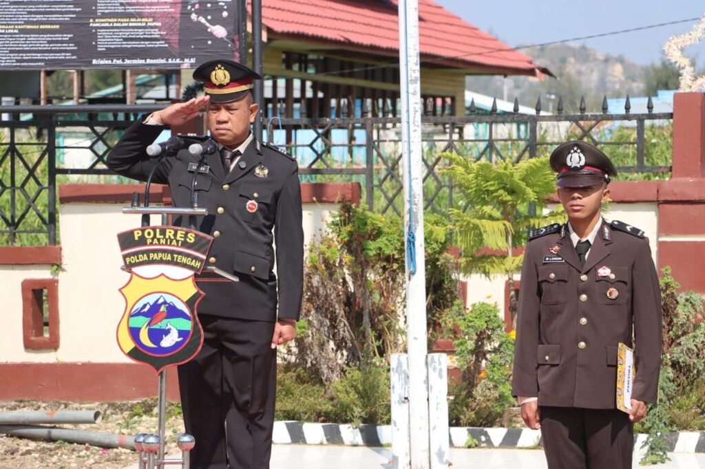 Wakapolres Paniai Pimpin Upacara Peringatan Hari Kesaktian Pancasila