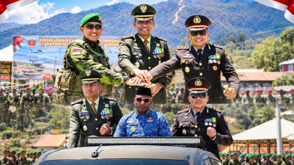 HUT Ke-81 TNI, Dandim 1703 Tekankan Soliditas TNI-Polri dan Pemkab Paniai